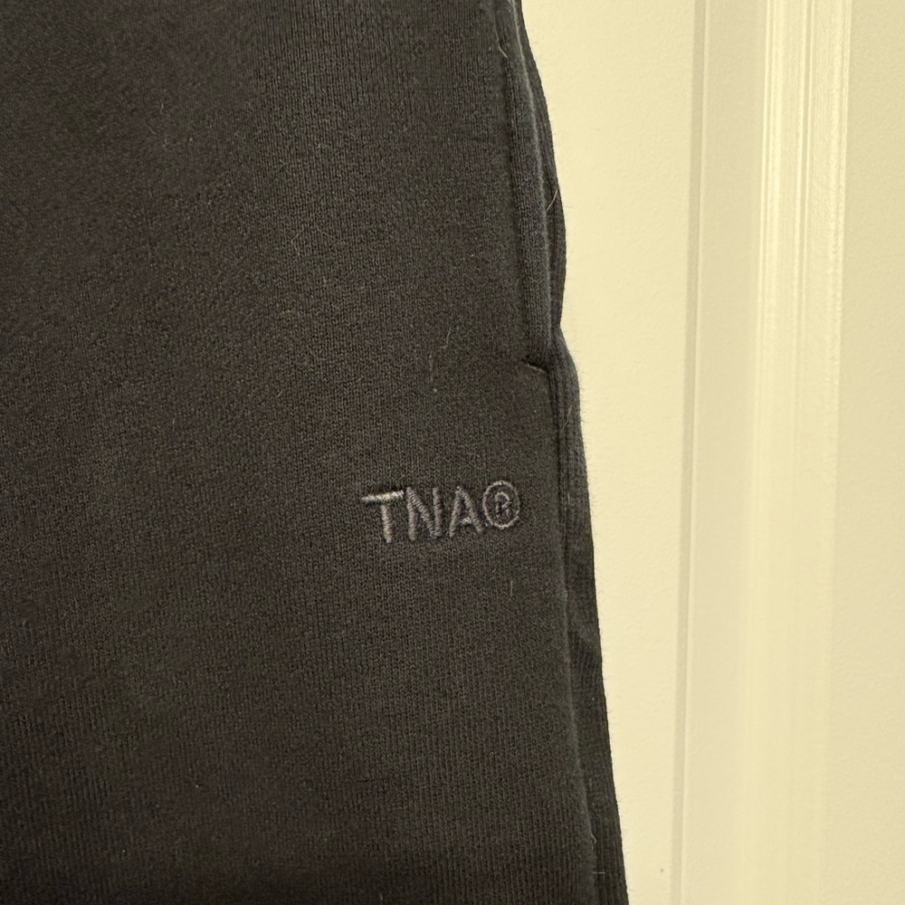 Aritzia | TNA Sweatfleece Cozy Fleece Black Women's Boyfriend Fit Joggers, S - Picture 2 of 7